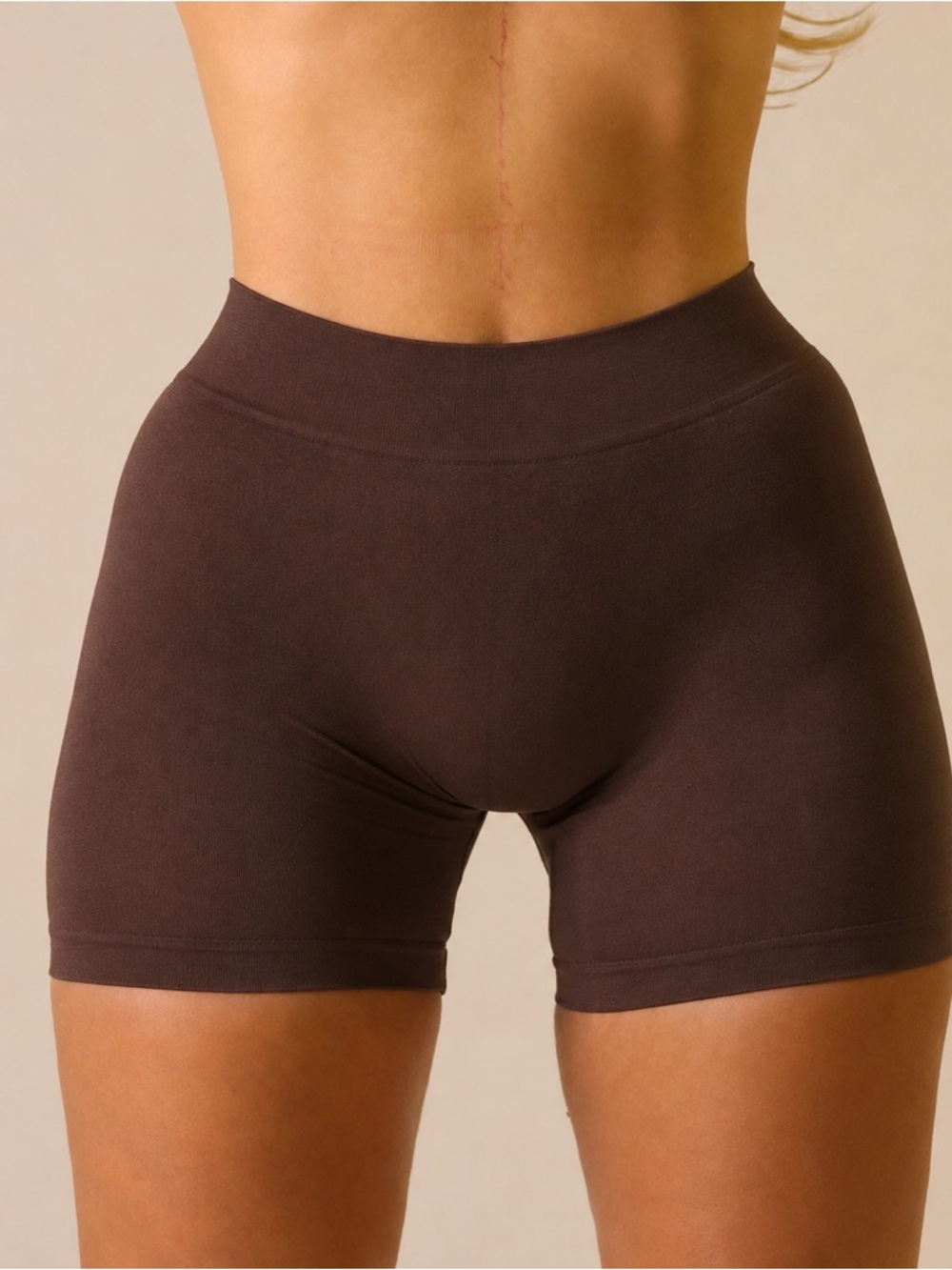 🆕 Naturyl Basic Booty Shorts Coffee
